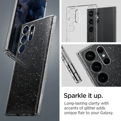 Samsung Galaxy S23 Ultra Spigen Liquid Crystal tok Glitter Crystal (S Pent nem tartalmaz) - 6