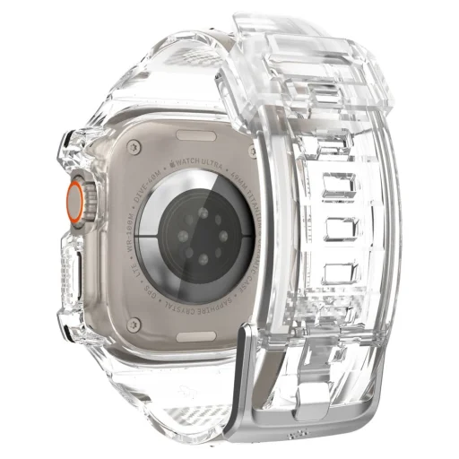 Apple Watch Ultra (49 mm) Spigen Rugged Armor Pro szíj és tok Crystal Clear - 3