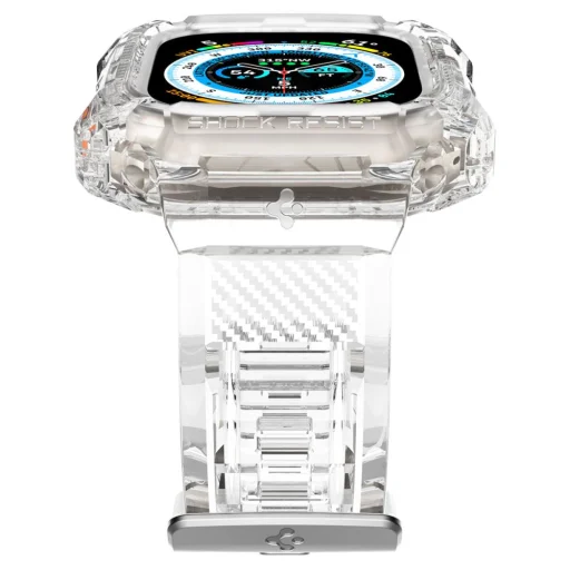 Apple Watch Ultra (49 mm) Spigen Rugged Armor Pro szíj és tok Crystal Clear - 5