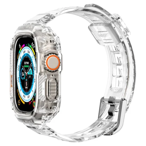 Apple Watch Ultra (49 mm) Spigen Rugged Armor Pro szíj és tok Crystal Clear - 6