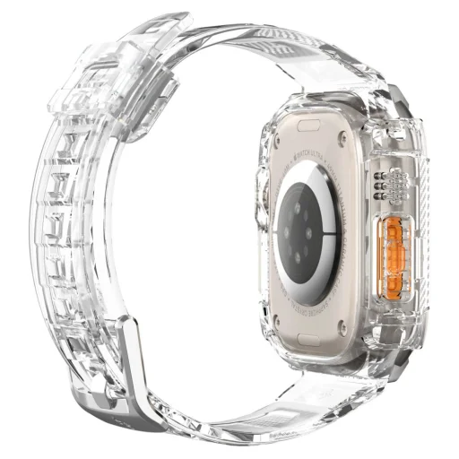 Apple Watch Ultra (49 mm) Spigen Rugged Armor Pro szíj és tok Crystal Clear - 7