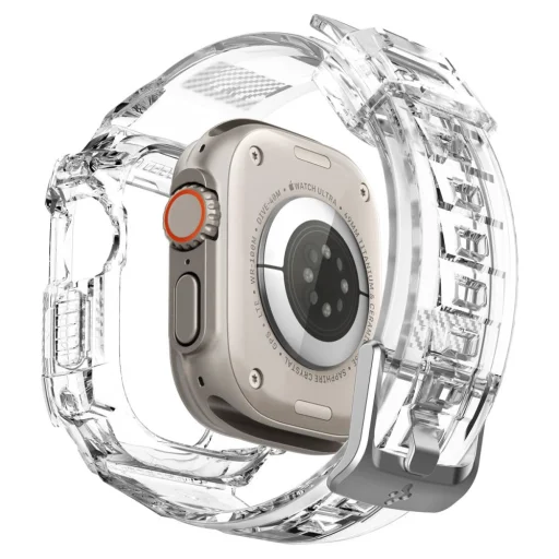Apple Watch Ultra (49 mm) Spigen Rugged Armor Pro szíj és tok Crystal Clear - 9