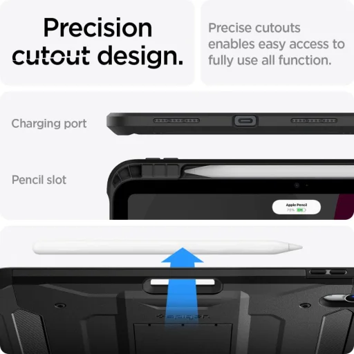 iPad 10.9 2022 Spigen Tough Armor Pro tok fekete (ACS05418) - 15