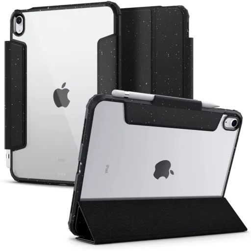 iPad 10.9 2022 Spigen Ultra Hybrid Pro tok Speckled Grey - 1