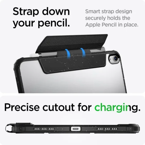 iPad 10.9 2022 Spigen Ultra Hybrid Pro tok Speckled Grey - 2