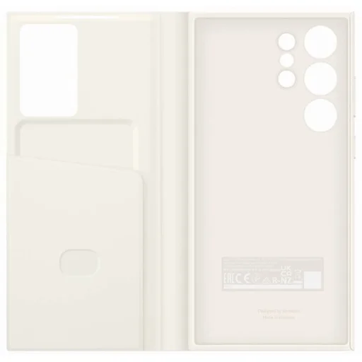 Samsung Galaxy S23 Ultra Clear View gyári fliptok krémszínű (EF-ZS918CUEGWW) - 4
