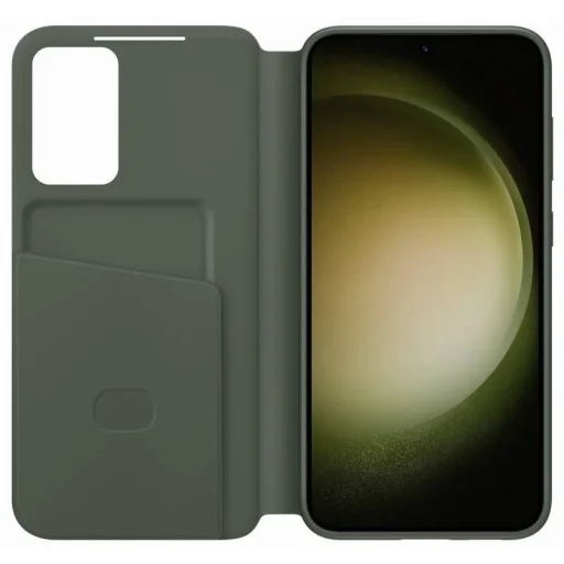 Samsung Galaxy S23 Clear View gyári fliptok khaki (EF-ZS911CGEGWW) - 2