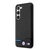 Samsung Galaxy S23 Plus BMW M PU Carbon Blue Line tok fekete thumbnail
