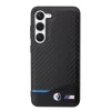 Samsung Galaxy S23 Plus BMW M PU Carbon Blue Line tok fekete thumbnail