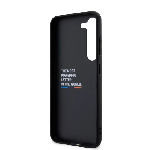 Samsung Galaxy S23 Plus BMW M PU Carbon Blue Line tok fekete - 6