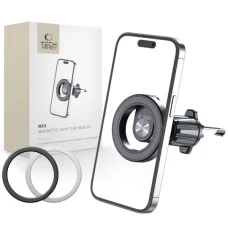 Tech-Protect N53 mágneses autós telefontartó szellőzőrácsra fekete Magsafe