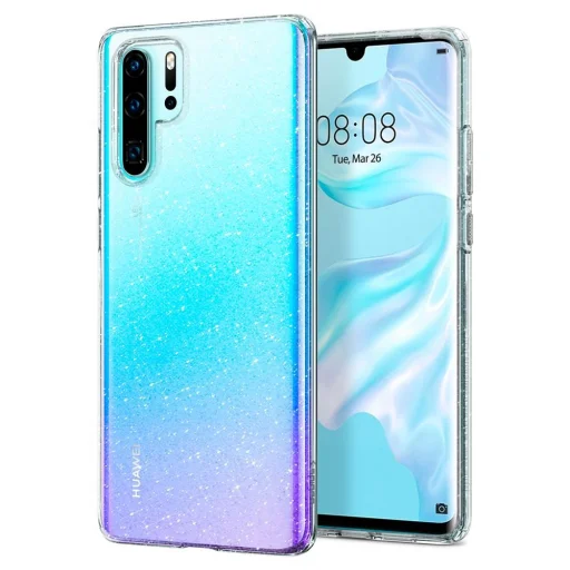 Huawei P30 Pro Spigen Liquid Crystal flitteres áttetsző tok - 1