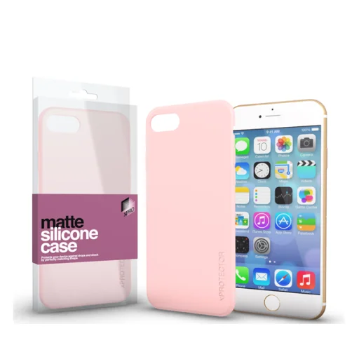 Xprotector Ultra vékony matt szilikon tok Huawei P20 Lite pink - 1