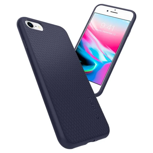 iPhone 7/8/SE 2020 / SE 2022 Spigen Liquid Air tok sötétkék (042CS21189) - 5