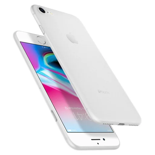Spigen Airskin iPhone 7/8 ujjlenyomat mentes tok áttetsző - 3