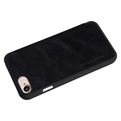 iPhone 7/8 / SE 2020 Nillkin Qin bőr fliptok fekete - 4