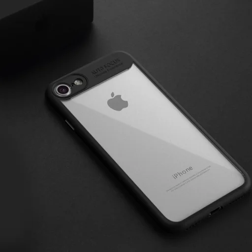 IPAKY Frame áttetsző TPU tok iphone 7/8 pink színű kerettel - 6