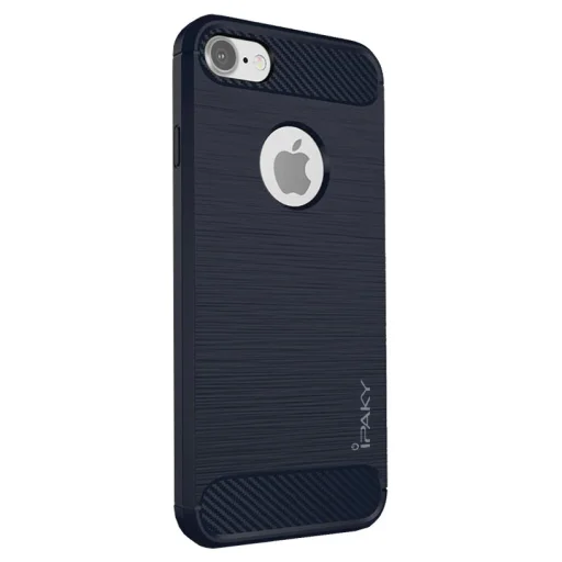 iPaky Carbon Fiber flexibilis TPU tok iPhone 7/8 kék - 1