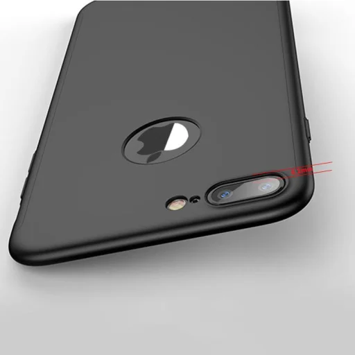 iPaky 360 fokos védelmet biztosító tok + kijelzővédő üvegfólia iPhone 7/8 piros - 9