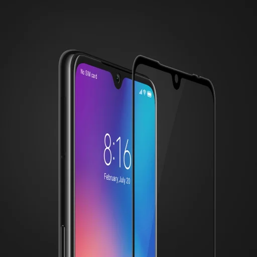Nillkin XD CP+MAX Ultra vékony kijelzővédő üvegfólia 9H Xiaomi Mi 9 fekete kerettel - 6