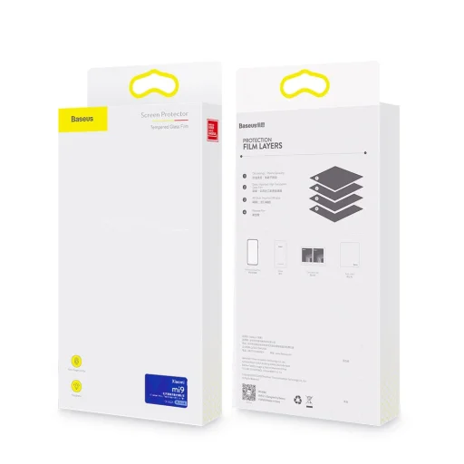 Baseus kijelzővédő 3D PET fólia Xiaomi Mi 9 fekete - 15