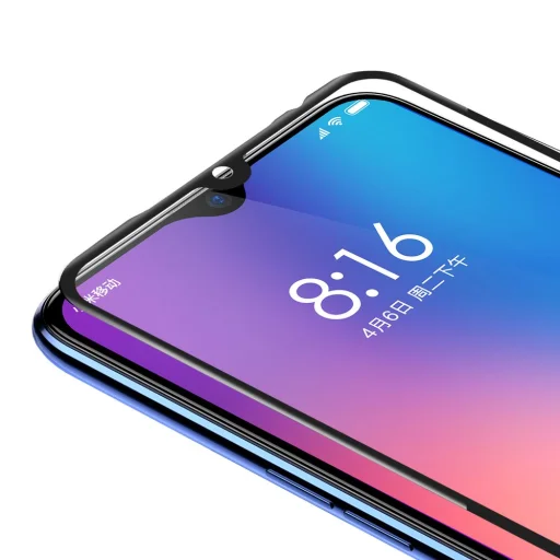 Baseus kijelzővédő 3D PET fólia Xiaomi Mi 9 fekete - 3