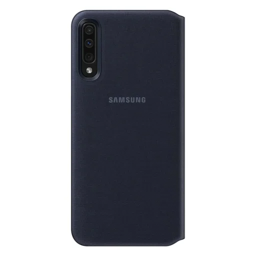 Samsung A50 gyári kártyatartós fliptok Samsung fekete (EF-WA505PBEGWW) - 2