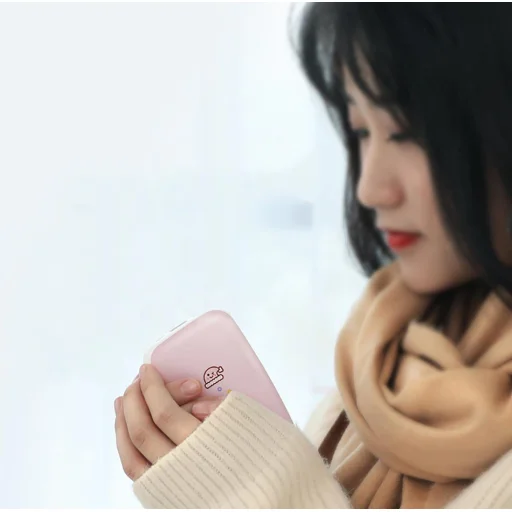 Baseus Mini Q powerbank 10000 mAh USB/USB-C/micro-USB kék kézmelegítő - 4