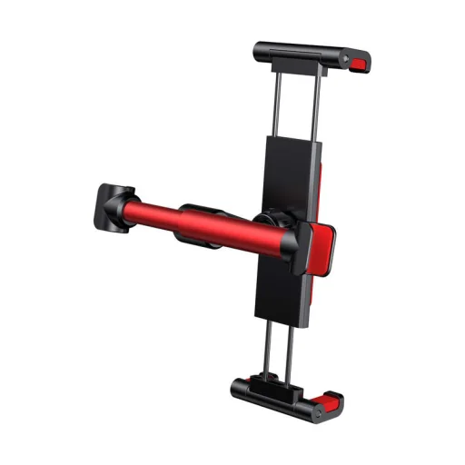 Baseus univerzális autós telefon és tablet tartó fejtámlára szerelhető piros-fekete (SUHZ-91) - 3