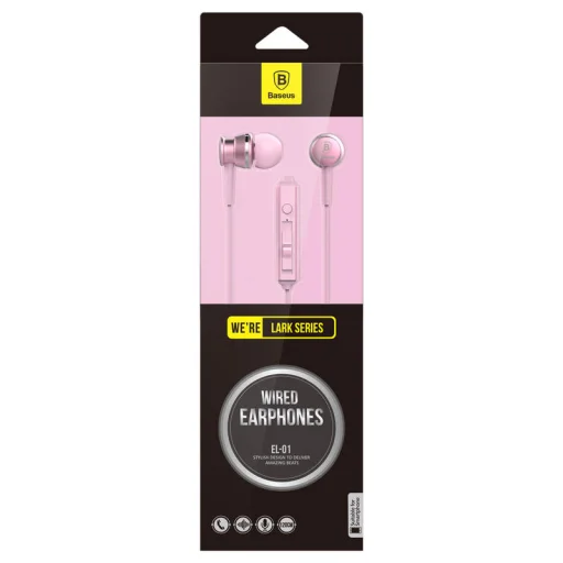 Baseus Lark series fülhallgató pink - 1