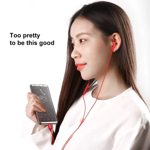 Baseus C16 Encok fülhallgató piros - 6