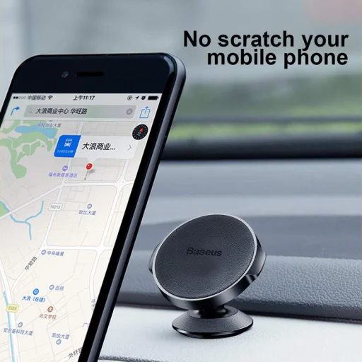 Baseus Small Ears Series univerzális mágneses autós telefontartó pink - 8