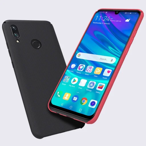 Nillkin Super Frosted Shield tok + ajándék támasztékHuawei P Smart 2019 fekete - 6