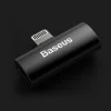 Baseus L46 Audio Converter hub Lightning - 2 db Lightning fekete thumbnail