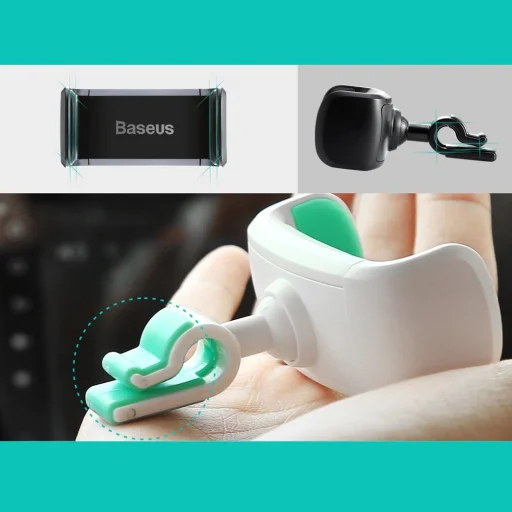 Baseus Stable univerzális szellőző lamellára erősíthető autós telefontartó fekete (SUGX-01) - 12