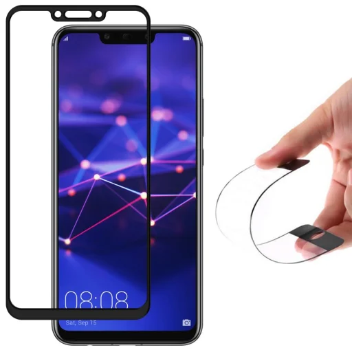 Wozinsky Flexi nano hybrid kijelzővédő üvegfólia Huawei Mate 20 Lite fekete kerettel - 1