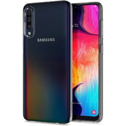 Samsung A50 Spigen Liquid Crystal áttetsző tok - 8