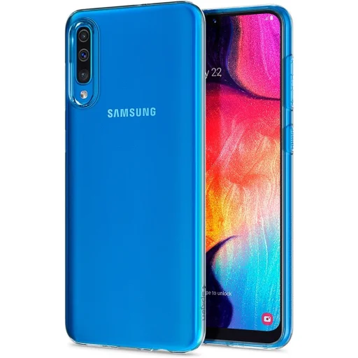 Samsung A50 Spigen Liquid Crystal áttetsző tok - 1