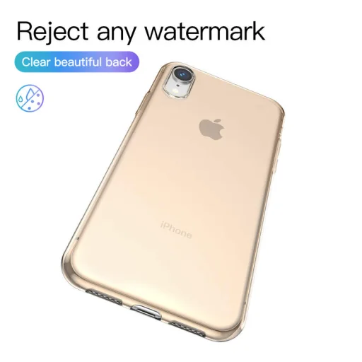 Baseus Simplicity flexibilis TPU tok iPhone XR áttetsző arany - 3
