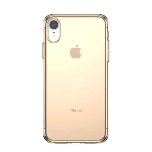 Baseus Simplicity flexibilis TPU tok iPhone XR áttetsző arany - 1