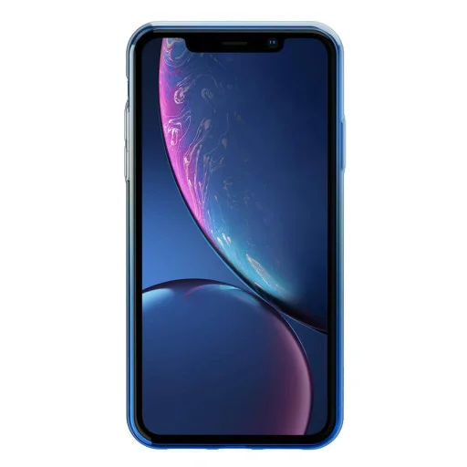 Baseus Glow színátmenetes flexibilis tok iPhone XR kék (WIAPIPH61-XG03) - 2