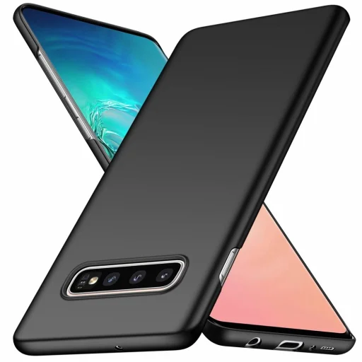 MSVII Simple ultra vékony PC tok Samsung S10 Plus fekete színben - 5