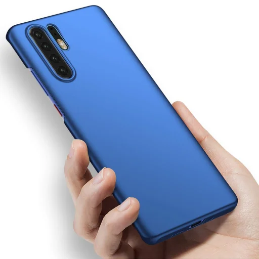 MSVII Simple ultra vékony PC tok Huawei P30 pro tok kék színben - 5