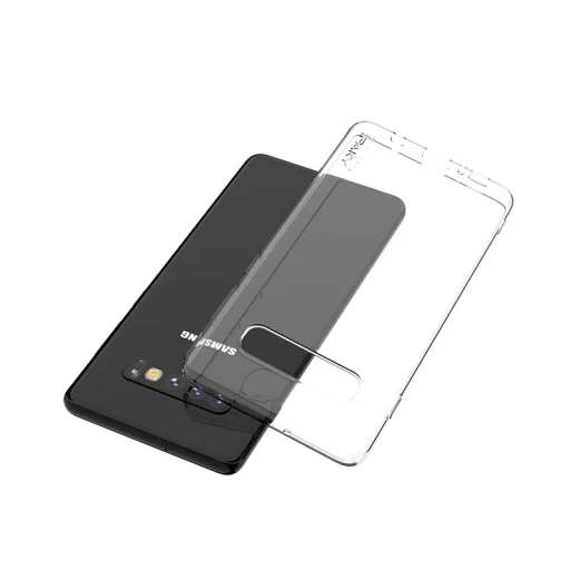 IPAKY Effort TPU tok és kijelzővédő Samsung S10 Plus áttetsző kialakításban - 2