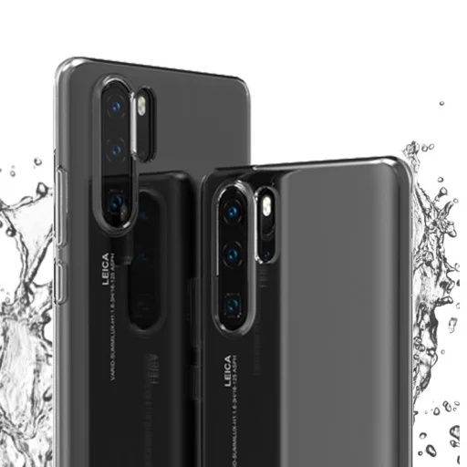 IPAKY Effort TPU tok és kijelzővédő Huawei P30 Pro áttetsző kialakításban - 6