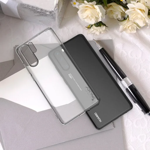 IPAKY Effort TPU tok és kijelzővédő Huawei P30 Pro áttetsző kialakításban - 7