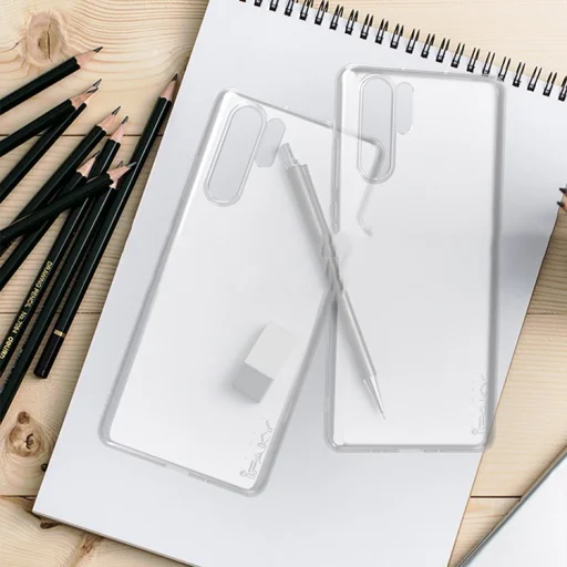 IPAKY Effort TPU tok és kijelzővédő Huawei P30 Pro áttetsző kialakításban - 11