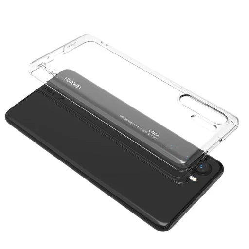 IPAKY Effort TPU tok és kijelzővédő Huawei P30 Pro áttetsző kialakításban - 3