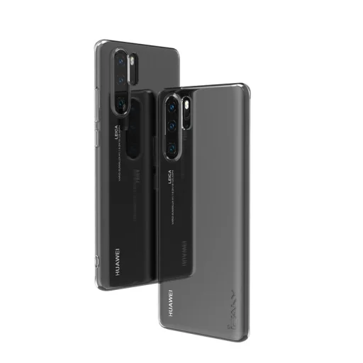 IPAKY Effort TPU tok és kijelzővédő Huawei P30 Pro áttetsző kialakításban - 5