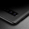 iPaky Carbon Fiber flexibilis TPU tok Samsung S10 Plus fekete thumbnail